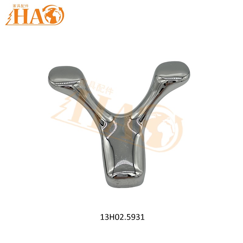 Куке за одећу Зидне куке за огртач од легуре цинка Светле хромиране куке